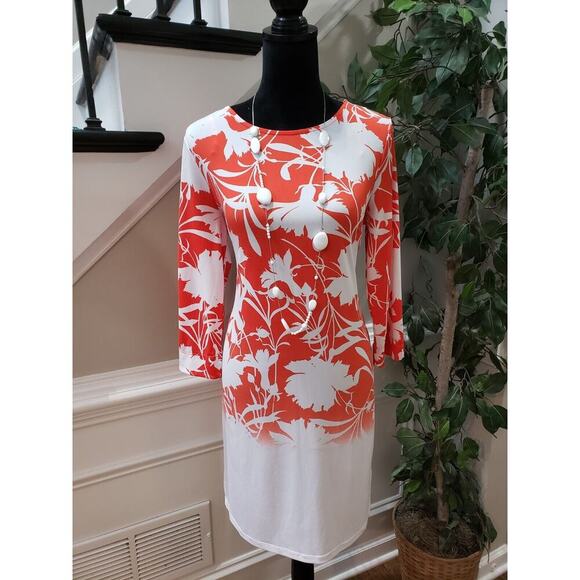 Covington Womens Multicolor Polyester Round Neck Long Sleeve Knee Length Dress M - Picture 12 of 12